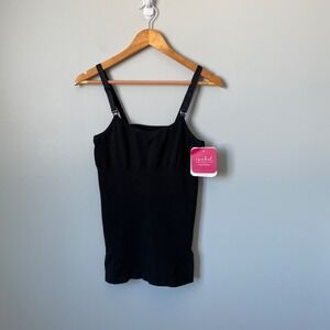 Isabel Maternity by Ingrid & Isabel Black Shaping Nursing Cami Tank Top XL
